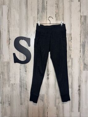 Calvin Klein Performance Leggings Womens Small Charcoal Grey Pocket High Rise